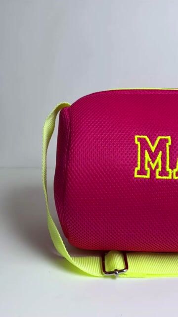 Video de Kids Bag Fucsia c/amarillo flúo