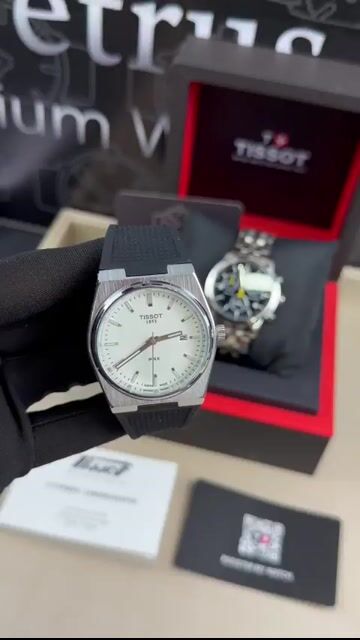 Video de Tissot PRX 37mm - AÇO/MOSTRADOR BRANCO - SILICONE