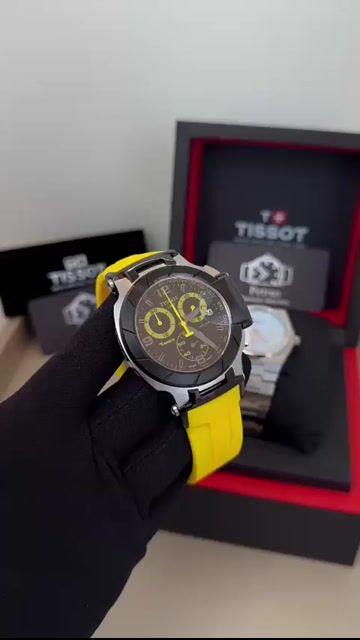 Video de Tissot T-Race 45mm- AÇO/MOSTRADOR PRETO - SILICONE