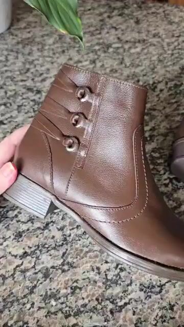 Vídeo de Bota Feminina Via Jully Couro Artesanal 34 ao 39