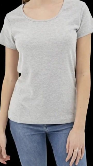 Video de CAMISETA DAMA ALGODON CUELLO REDONDO
