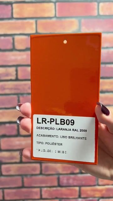 Vídeo de TINTA PÓ PARA PINTURA ELETROSTÁTICA - LARANJA RAL 2009 POLIÉSTER LISO BRILHANTE