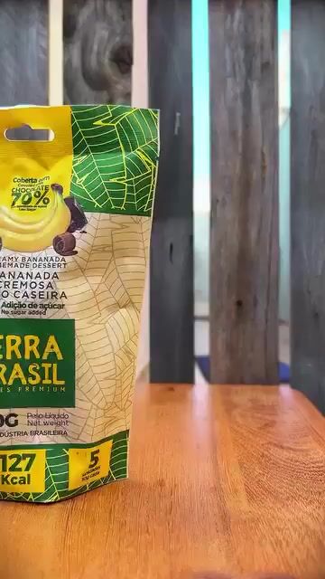 Vídeo de Bananada Zero coberta com chocolate 70% (Pouch 5 Unidades - Preço por unidade R$ 5,33)