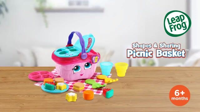 Video de LeapFrog Cesta de Pícnic Interactiva Shapes & Sharing Rosa
