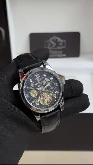 Video de Longlux Tourbillon 42mm - AÇO/MOSTRADOR PRETO - COURO