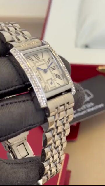 Video de Cartier Tank Américaine 25mm - AÇO/MOSTRADOR BRANCO