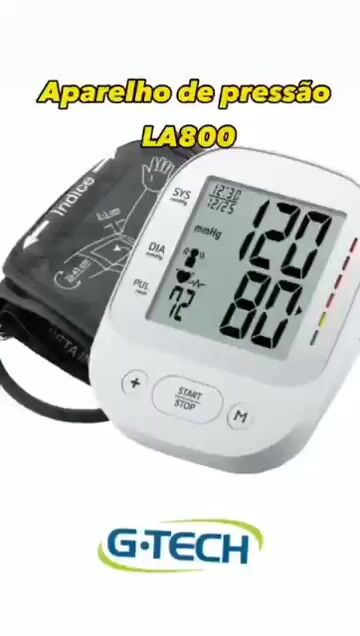 Vídeo de Aparelho de Pressao Digital Automatico de Braco G-Tech LA800