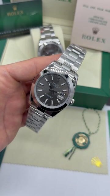 Video de Rolex Day-Date President 40mm - Mostrador Cinza