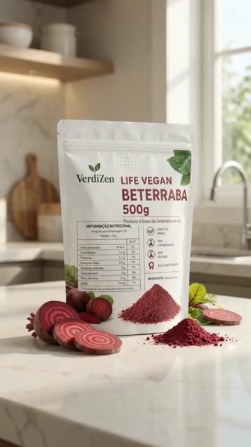 Vídeo de Beterraba Em Pó Life Vegan 500g Verdizen