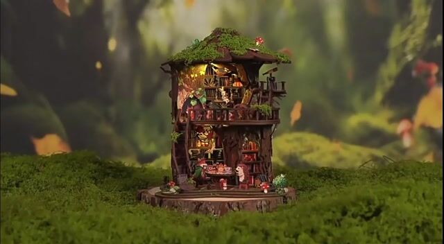 Video de DIY BOOKNOOK FOREST TEA BOOK CLUB 410PCS - AW02-006