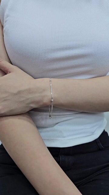 Video de Pulsera Plata 925 Cola De Raton Con Bolitas 19.5 Cm C1999 Plateado 6.2 Cm 19.5 Cm