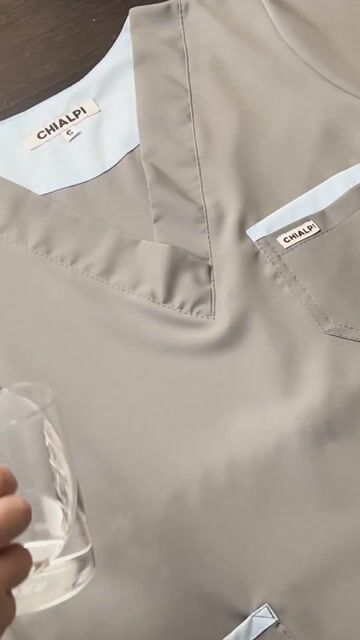 Video de Madrid chaqueta gris perla con celeste