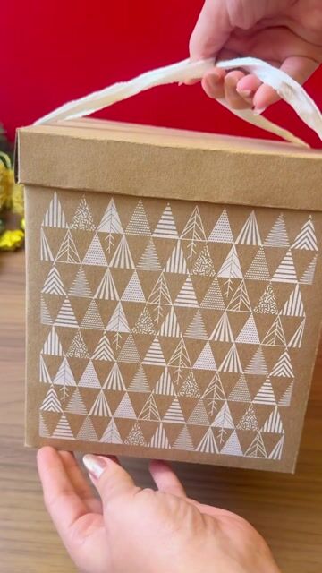 Video de Sacola Box- 18x18cm (Base) x 20cm (Altura) - Natal Encantado - KIT 5 UNIDADES