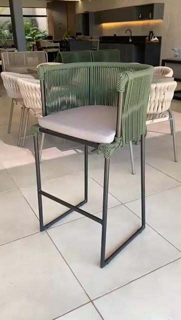 Vídeo de BANQUETA ANGOLA EM ALUMINIO E CORDA NÁUTICA