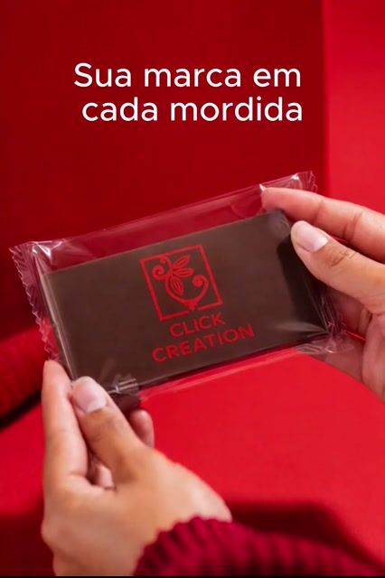 Vídeo de Barra de chocolate personalizável