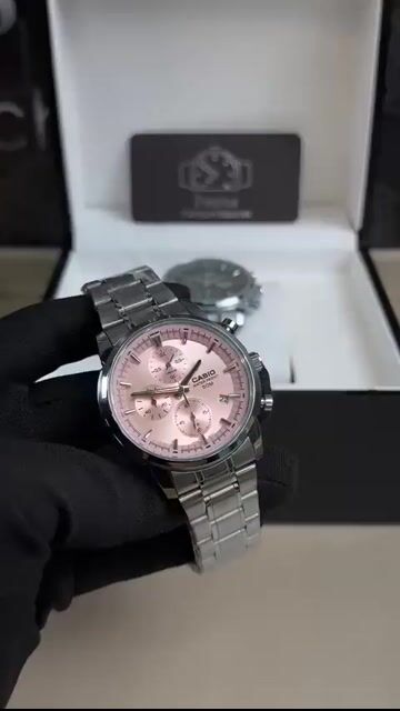 Video de Casio MTP 41mm - AÇO/MOSTRADOR ROSA