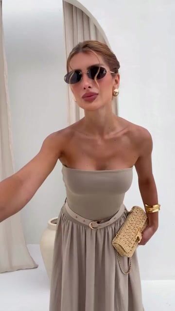 Vídeo de Vestido Longo Tomara que Caia Cinto