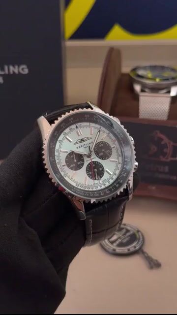 Video de Breitling Navitimer 47mm - AÇO/MOSTRADOR AZUL - COURO