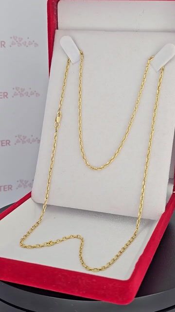Video de Cadena Oro 18k Amarillo Forcet 55cm Mosqueton At - C2392