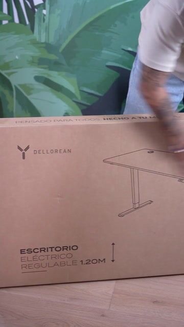 Video de Escritorio Eléctrico Dellorean Hill Valley Desk 120cm Altura Regulable Motor Certificado Carga 80kg Oficina Ergonómica