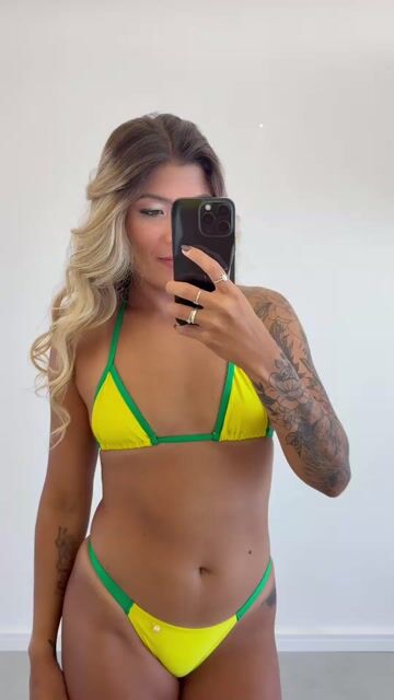 Video de Conjunto Bronze Premium - Amarelo com Verde
