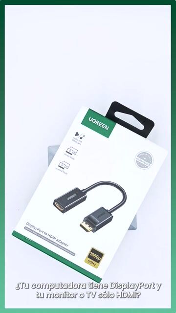 Video de Adaptador Ugreen Displayport Macho A Hdmi Hembra 1080p
