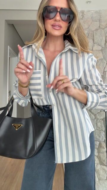 Vídeo de Camisa Ariana Azul