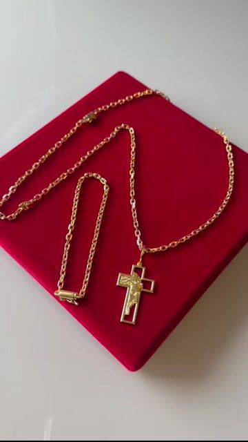 Video de Cordão pulseira e pingente cadeado 2 mm