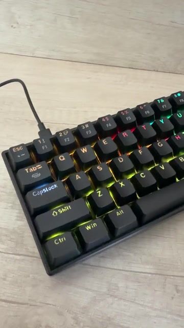Video de Teclado Mecánico Carrello NERF68 para Juegos retroiluminacion LED