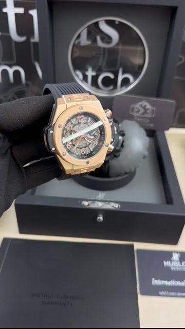 Video de Hublot Big Bang 42mm - Mostrador cinza esqueleto/caixa rose