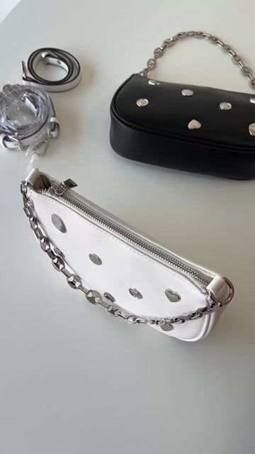 Vídeo de Bolsa média com apliques (selecione a cor)
