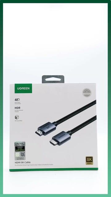 Video de Cable HDMI UGreen, hasta 48Gbps, 8K a 60Hz, trenzado, 2 metros