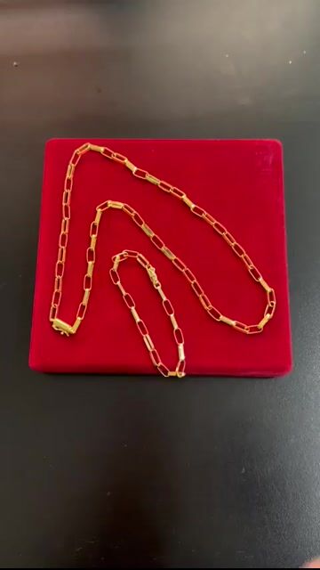 Video de Cordão e Pulseira cartie 5 mm Banhado a ouro
