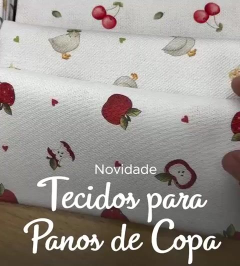 Video de Tecido Pano de Copa - Alegria - 50cm x 70cm