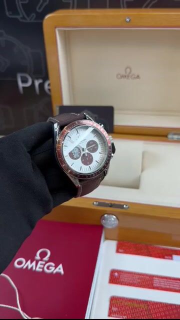 Video de Omega Speedmaster 45mm - AÇO/MOSTRADOR BRANCO - NYLON - (SNOOPY)