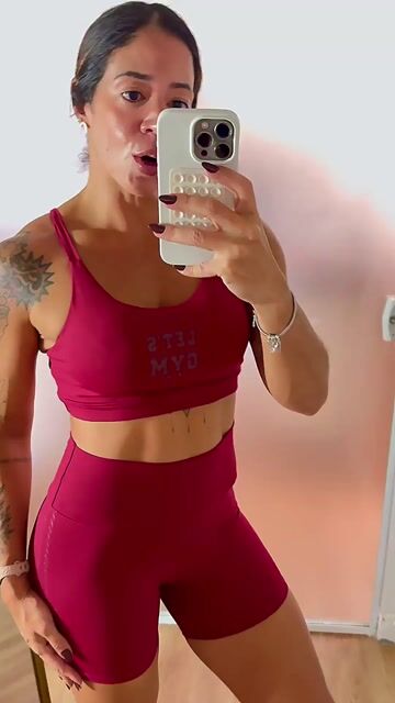 Vídeo de Conj Short+Top Lets Gym - U - Vinho