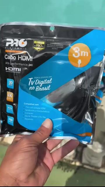 Vídeo de Cabo HDMI 2.0 4K Ultra HD 3 Metros Proeletronic CAHD-2030