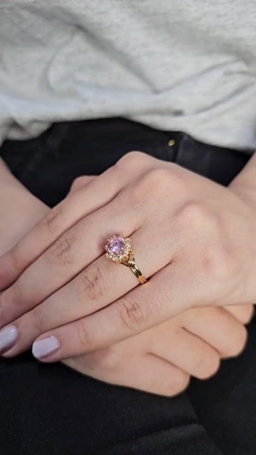 Video de Anillo Oro 18k Cintillo Modelo Roseta Redonda Mujer 2 Gr