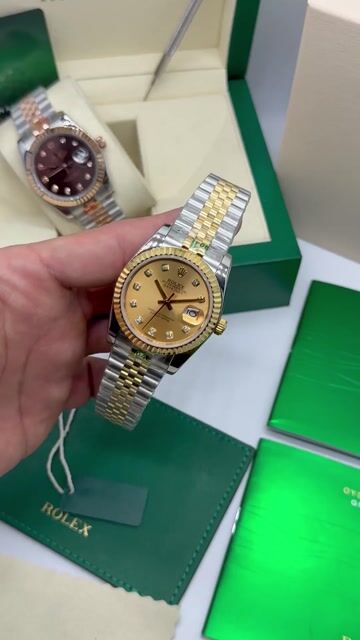 Video de Rolex Datejust - 32mm - Mostrador amarelo