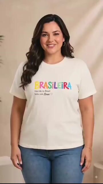 Vídeo de Panda T-shirt Moda Feminina Plus Size