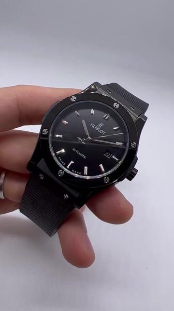 Video de Hublot Classic Fusion 45mm - AÇO PRETO/MOSTRADOR PRETO - SILICONE