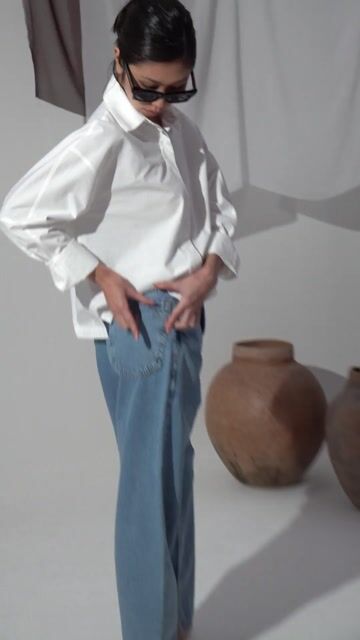 Video of Camisa Yoko Box | Branco