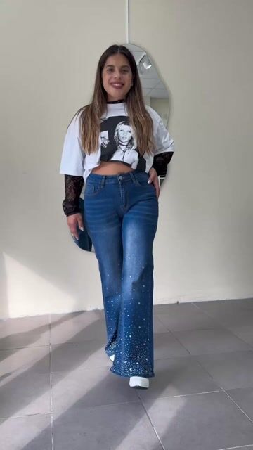 Video de JEANS WIDE LEG BRILLOO✨