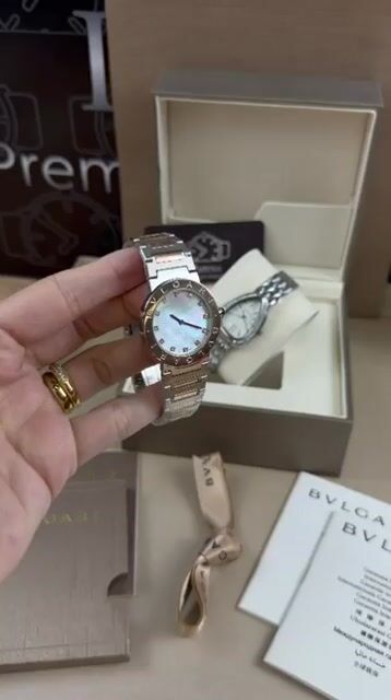 Video de Bvlgari Bvlgari 33mm - Aço/Mostrador Pérola