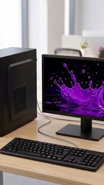 Vídeo de PC Completo i3 6ª 8GB SSD 240GB + Monitor + Mouse + Wi-Fi