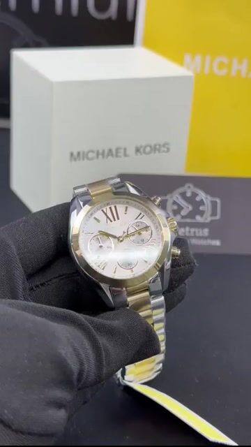 Video de Michael Kors Bradshaw MK5627 34mm - Aço com dourado/Mostrador branco
