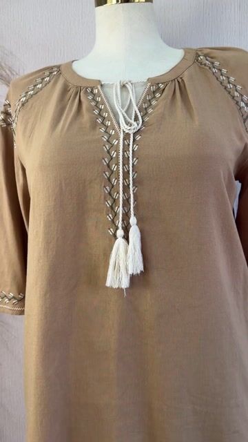 Video de Bata Boho bordada Cod:5030