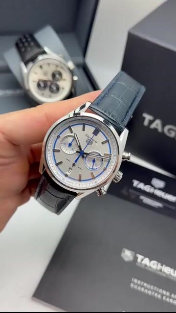 Video de TAG Heuer Carrera 44mm - AÇO/MOSTRADOR BRANCO - COURO