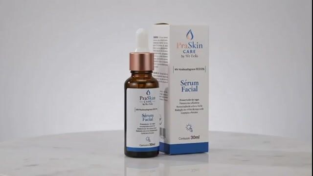 Video de Sérum Facial Colágeno Vegano e Ácido Hialurônico PraSkin Care by We Bella 30ml