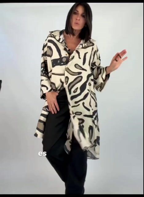 Video de Camisa Aurora crepé